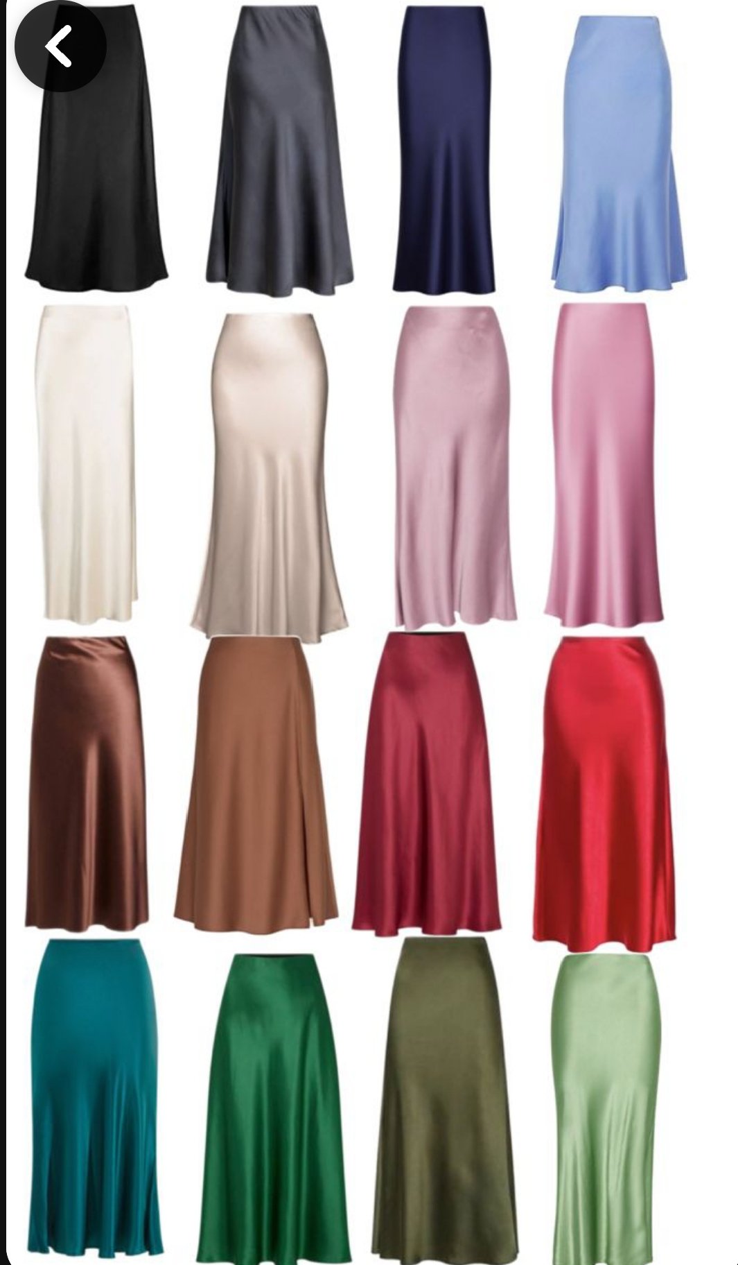 Jupe satin